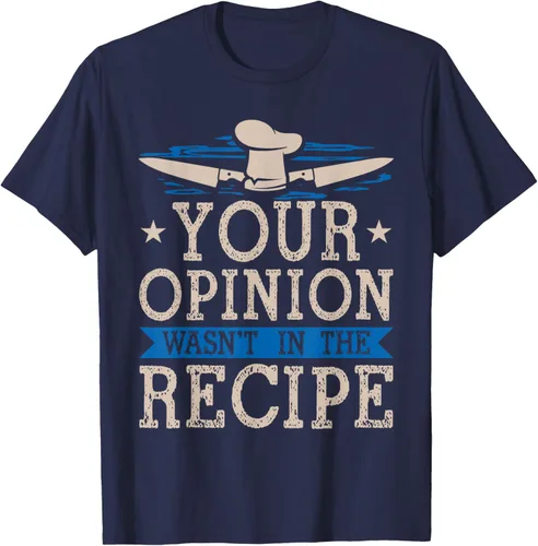 Vista 59 de Cooking Your Opinion Wasnot In The Recipe Chef Cook Baker - Camiseta, Negro, S