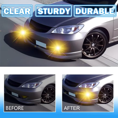 Vista 5 de Luces antiniebla de conducción compatibles con Honda Civic 2/4DR 2004-2005, 1 par de lámparas antiniebla de parachoques con bombilla halógena