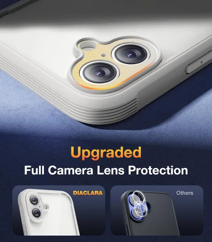 Vista 845 de DIACLARA - Funda transparente compatible con iPhone XR 6.1 pulgadas 2018