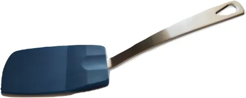 Vista 2 de Norpro Mini espátula de nailon flexible de acero inoxidable 18/10 resistente al calor (1 paquete, negro)
