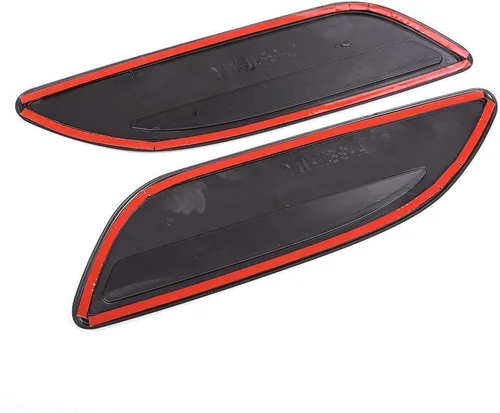 Vista 7 de YIWANG Cubierta de plástico ABS cromo cubierta de ventilación Panel Trim cubierta 2 unids para Landrover Range Rover Velar 2017 2018 Accesorios
