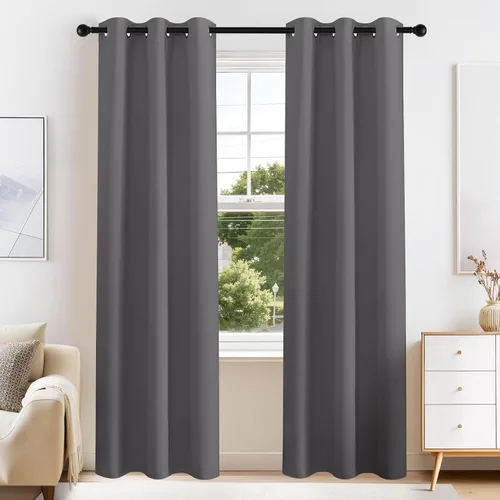 Vista 35 de PONY DANCE Cortinas para Autocaravana de 24 pulgadas de Largo, Cortinas Cortas para Baño y Cocina, Mini Cortinas de Privacidad para Camper
