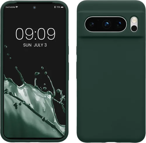 Vista 88 de kwmobile Funda compatible con Google Pixel 7 Pro - Funda de silicona TPU con acabado suave - Piedra antigua