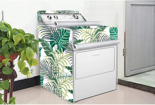Vista 5 de Funda para lavadora/secadora, apta para carga superior al aire libre y máquina de carga frontal, diseño con cremallera para un uso fácil, resistente