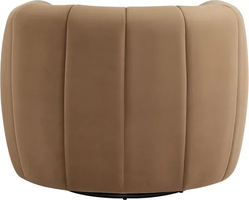 Vista 9 de Christopher Knight Home Monroe Silla giratoria de terciopelo para club, sillón con rotación de 360 grados, sofá giratorio de barril tapizado