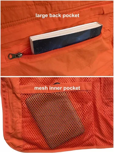 Vista 3 de Chaleco ligero para hombre, para pesca, fotografía, viajes, safari, con múltiples bolsillos