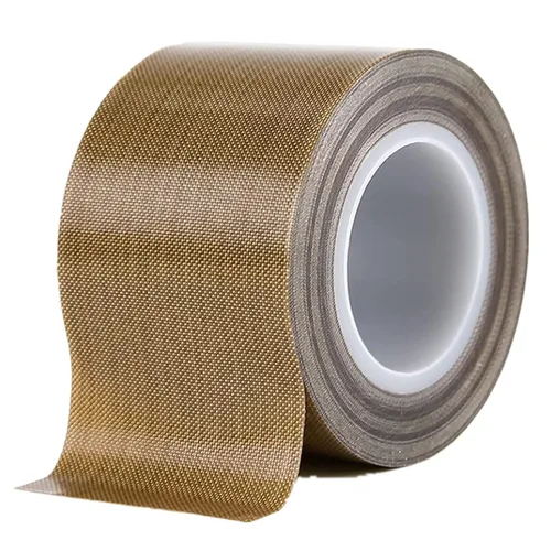Vista 9 de Cinta de teflón, cinta de 1/2 pulgada x 10 metros x 0.18mm de baja fricción, cinta adhesiva resistente a altas temperaturas, resistente a la Marrón