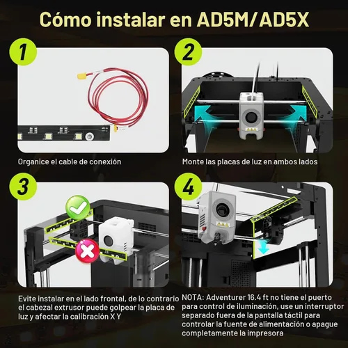 Vista 5 de Impresora 3D Flashforge Adventurer 5M Pro LED Original Oficial