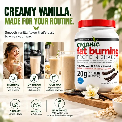 Vista 4 de Maximum Slim - Batido de proteínas a base de plantas, haba cremosa