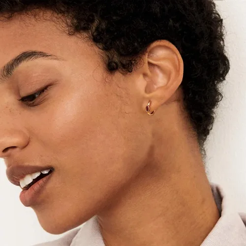 Vista 4 de MYEARS Women Huggie Earrings Gold Hoop 14K Gold Filled Small Simple Hypoallergenic Everyday Jewelry