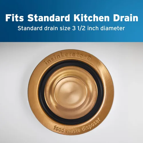 Vista 5 de INSINKERATOR Tapón para fregadero de cocina para triturador de basura, STP-BIS, galleta Biscuit