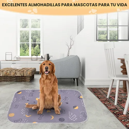 Vista 7 de UPSKY Almohadillas Lavables para Orina para Perros Paquete de 4 de 18" x 24" Almohadillas Reutilizables para Cachorros Impermeables Almohadillas