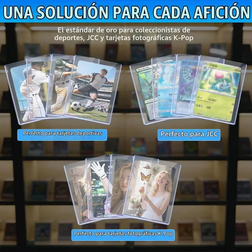 Vista 7 de DEDC 200 cargadores superiores para tarjetas de intercambio de tarjetas coleccionables deportivas suaves fundas de plástico duro de 35 puntos