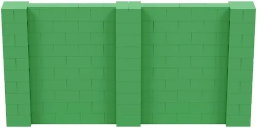 Vista 218 de EverBlock Kit de pared de 5 x 4 pies Bloques de construcción modulares Sistema de pared para edificios, pantallas y estructuras Divisor