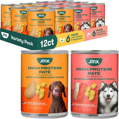 Vista 11 de Jinx Premium Comida Húmeda para Perros en Lata - Paté de Carne - Comida enlatada para perros sin granos con ingredientes reales y sin rellenos