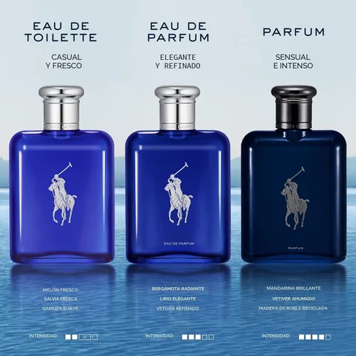 Vista 7 de Ralph Lauren - Polo Blue - Parfum - Colonia Hombre - Acuático y Fresco - Con Cítricos, Roble y Vetiver - Fragancia Intensa