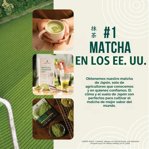 Vista 8 de Jade Leaf – Té verde en polvo, orgánico y japonés, de grado culinario supremo (el preferido por los Chefs y cafeterías para mezclar & hornear)