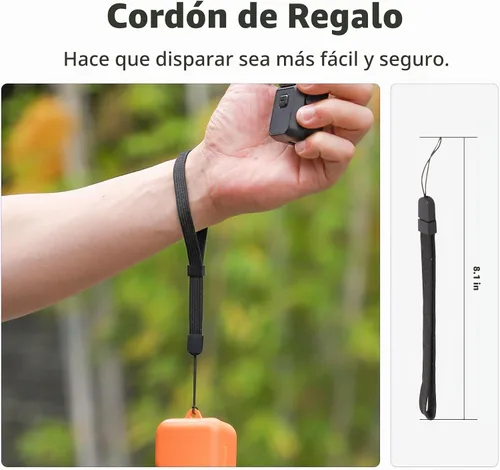 Vista 6 de Funda protectora con cordón compatible con Osmo Pocket 3 Funda de protección completa de plástico Funda de transporte de viaje para bolsillo 3