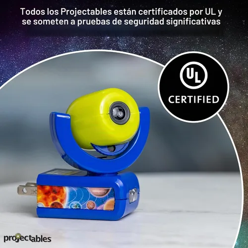Vista 6 de Projectables Luz nocturna enchufable LED de seis imágenes, detección de luz, encendido/apagado automático, proyecta sistema solar, tierra, luna