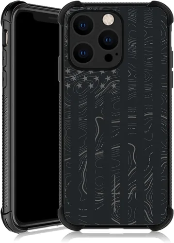 Vista 24 de ZHEGAILIAN Funda compatible con iPhone 13 Pro, funda protectora de TPU suave antideslizante reforzada con cuatro esquinas a prueba de golpes