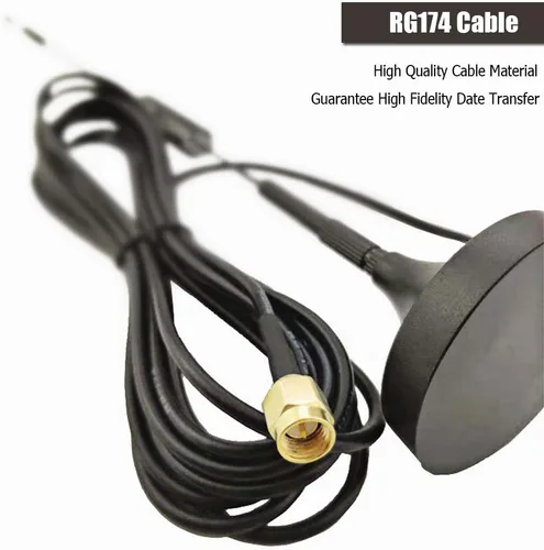 Vista 4 de Antena celular 4G LTE 12dBi 700-2700MHz con soporte magnético y soporte CPRS GSM 2.4G WCDMA 3G