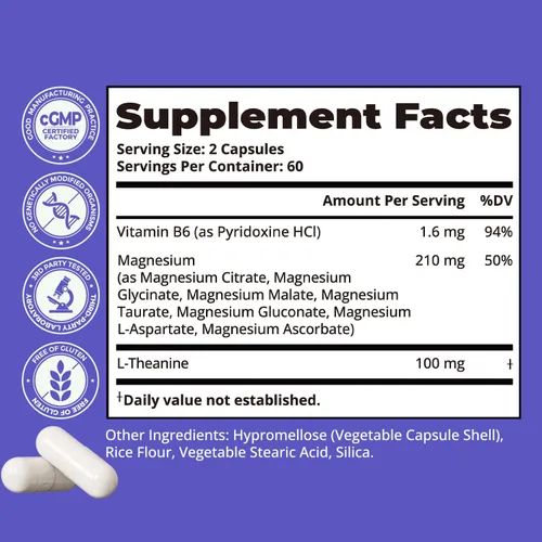 Vista 9 de Magnesium Complex for Stress, Sleep & Muscle Recovery
