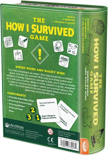 Vista 7 de MindWare El Juego de Cartas Cómo Sobreviví Hilarante para Niños y Adultos Ríe hasta que Llore, Regalo Súper Divertido de Humor Infantil para Niños