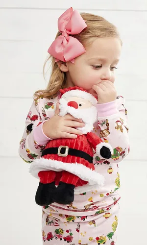 Vista 3 de Mud Pie Conjunto de pijama de Navidad para bebé niña