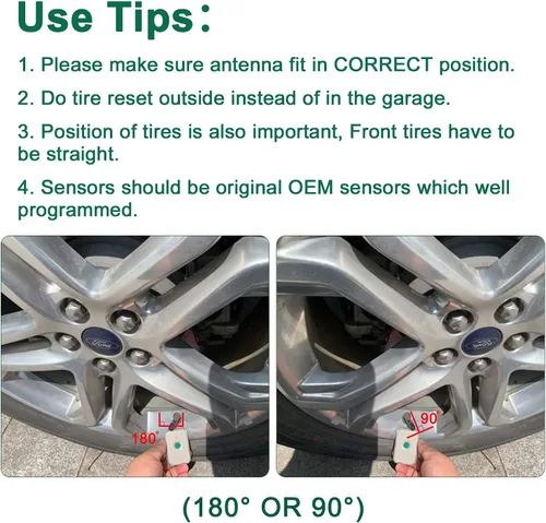 Vista 6 de JDIAG Herramienta de Sensor TPMS, Herramienta de Reaprendizaje TPMS para F150 Sensor de Reseteo Automático de TPMS Programación de Herramientas