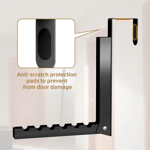 Vista 6 de ZMBESUP Perchero Plegable para Colgar Sobre la Puerta para Secar Ropa, Perchero Plegable para Colgar Abrigos para Cuarto de Lavandería