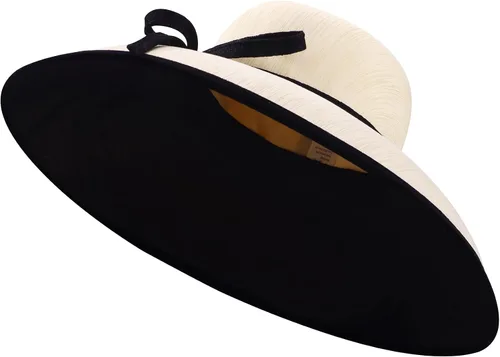 Vista 3 de VINTAGEHAT Celebrity Kentucky Derby Fascinators - Large Brim Hepburn Hats Lace Bowknot Cloche Church Hats for Women