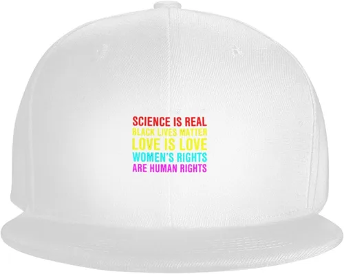 Vista 29 de Pride Flag in This House We Believe Science is Real Black Lives Matter Baseball Hats for Men Dad Hat,Black