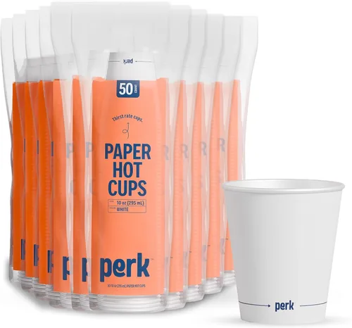 Vista 11 de Perk Vasos calientes de papel de 3 onzas, 1,000 unidades desechables a
