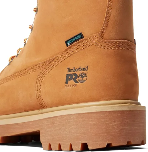 Vista 6 de Botas para hombre Timberland PRO 26011, ajuste directo, caña de 8 pulgadas, punta blanda Trigo-2024 Nuevo