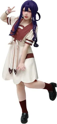 Vista 2 de C-ZOFEK Disfraz de cosplay Hanako-kun Akane Aoi para mujer