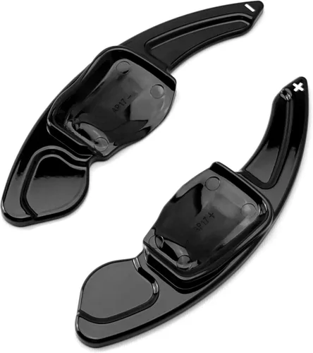 Vista 6 de iJDMTOY Extensiones de paleta grandes con acabado negro brillante compatibles con Volkswagen MK6 Golf/GTI CC Tiguan Touareg Beetle Jetta (A6), etc