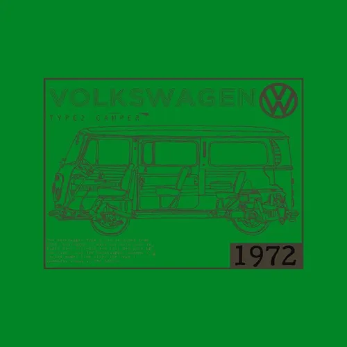 Vista 2 de Volkswagen Type 2 Camper Planes Dark Text - Camiseta para hombre