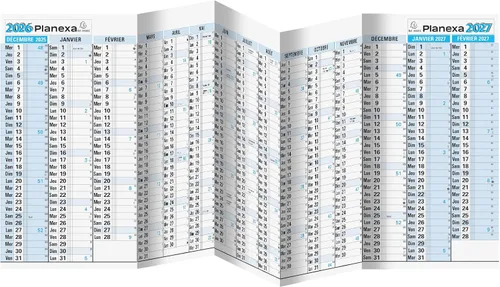 Vista 2 de Exacompta 34500e planexa 15 Month (February December 2015 2016 2017 Year Planner 5 Components 18 x 33 cm)