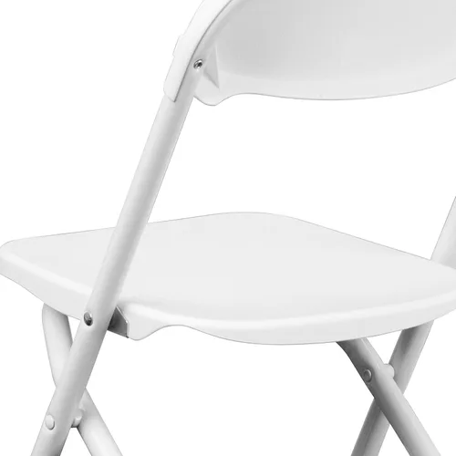 Vista 13 de Flash Furniture Paquete de 2 sillas plegables de plástico blanco para niños