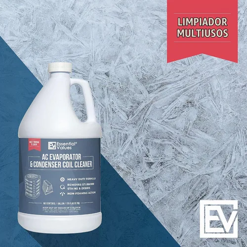 Vista 8 de Essential Values Limpiador de bobina para unidad de CA (galón) Limpiador de bobina de CA que es una fórmula sin espuma para bobinas de condensador