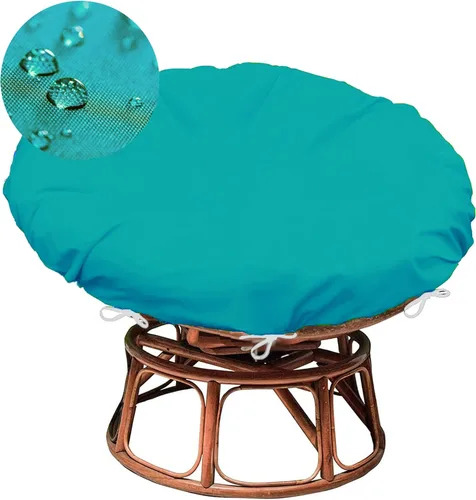 Vista 12 de Sqodok Papasan - Fundas de cojín de 50 pulgadas de tela de pana para interiores, lavables a máquina, con cremallera y correas