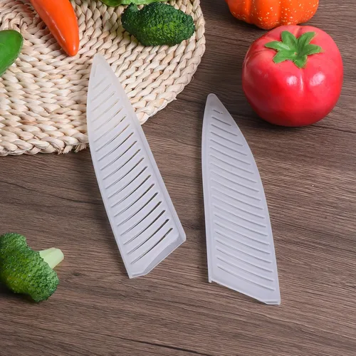 Vista 5 de PATIKIL Fundas de seguridad PP para cuchillo de chef de 8 pulgadas, paquete de 2 cuchillos, protector de filos, protector de cuchillas, funda