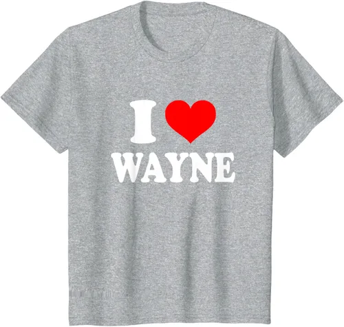 Vista 33 de Wayne - Camiseta I Heart Wayne - I Love Wayne, Negro, S
