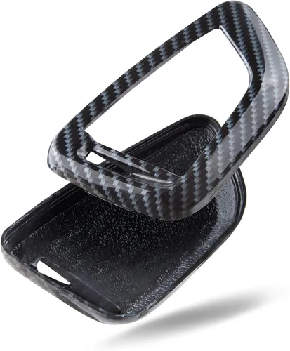 Vista 3 de TOMALL Funda para llavero de fibra de carbono para X1 X3 X5 X6 F48 G01 F15 F16 y nueva serie 3 nueva serie 5 serie 7, Fibra de carbono