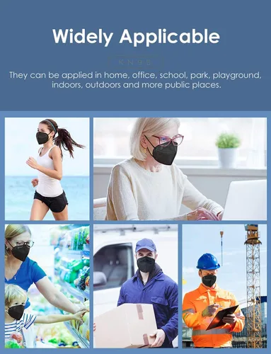 Vista 7 de HUHETA KN95 Mask, 5 Ply Protective Dispoasable Masks Filter Efficiency≥95%
