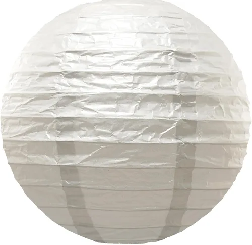 Vista 9 de LumaBase Linternas redondas de papel, oro metálico - Juego de 5