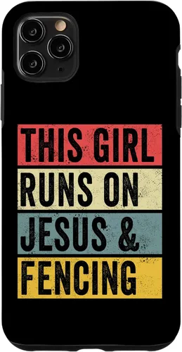 Vista 11 de Funda divertida para iPhone 14 con diseño de perros de Jesús y esgrima, entrenador de esgrima, para papá