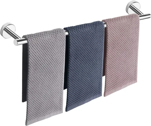 Vista 44 de NearMoon - Barra para toallas de baño, accesorios de baño de acero inoxidable, para toalla de ducha para baño, soporte de toalla montado en la pared