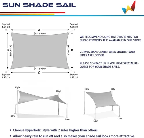 Vista 5 de Windscreen4less - Toldo rectangular para exteriores, para patio, jardín y terraza, color gris