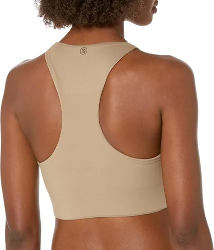 Vista 2 de Sage Activewear Sujetador deportivo de yoga y yoga para mujer que absorbe la humedad, sin alambres, elástico y con cremallera frontal